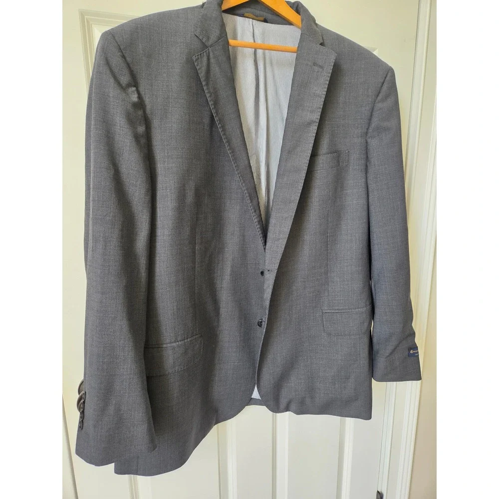Brooks Brothers Explorer Madison Fit Blazer Mens 50L Gray Wool Blend Sport Coat